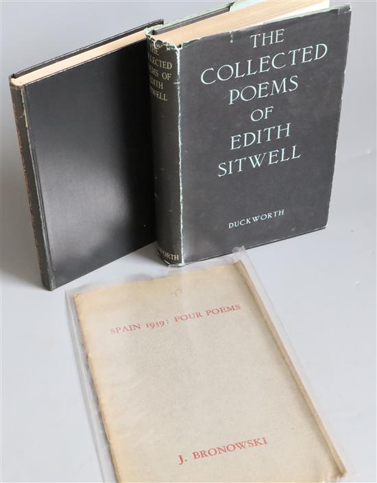 Wells, H.G. - The Open Conspiracy, 8vo, cloth, Victor Gollancz, London 1928; Sitwell, Edith - The Collected Poems,
